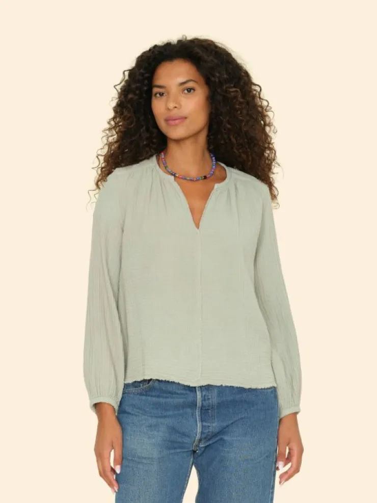 Xirena Tops<Aqua Grey Hortense Top