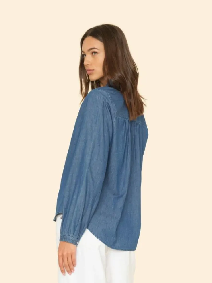 Xirena Tops<Blue Rinse Caspian Top