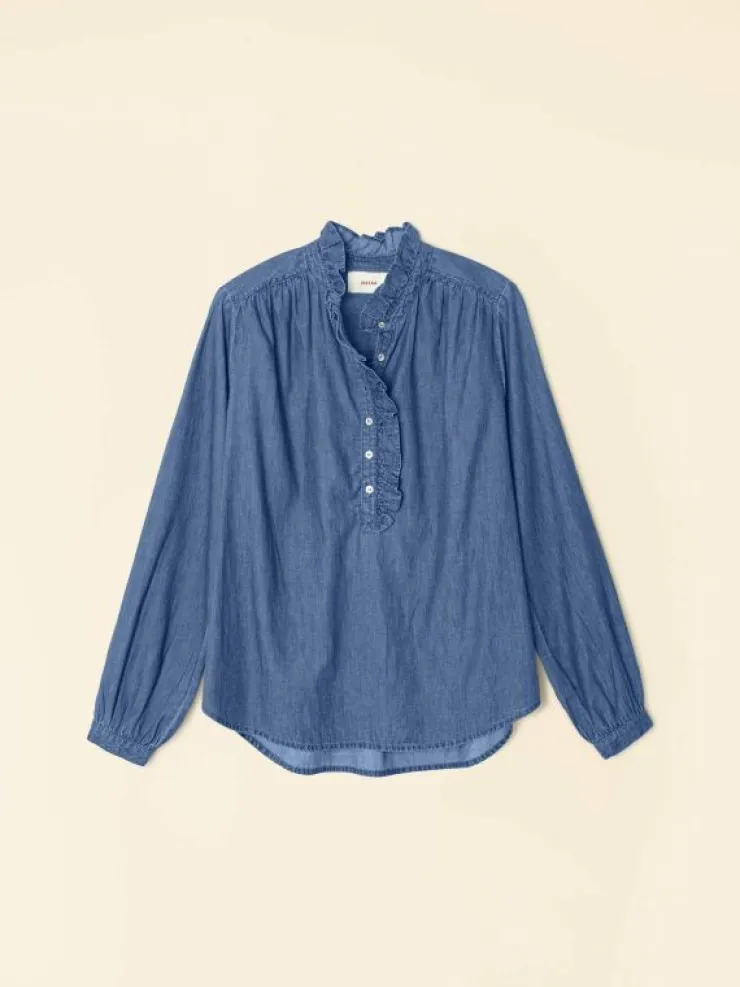 Xirena Tops<Blue Rinse Caspian Top