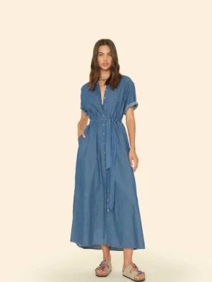 Xirena Dresses<Blue Rinse Linnet Dress