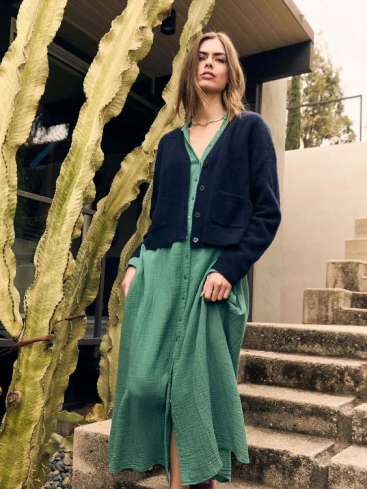 Xirena Dresses<Bottle Green Boden Gauze Dress