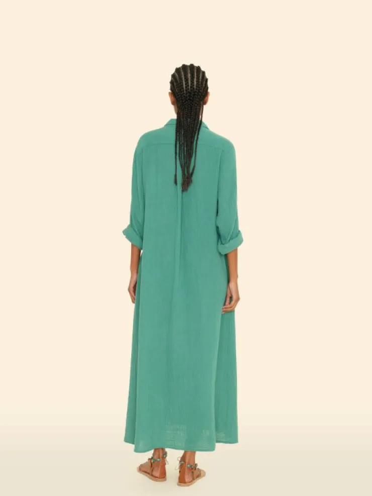 Xirena Dresses<Bottle Green Boden Gauze Dress