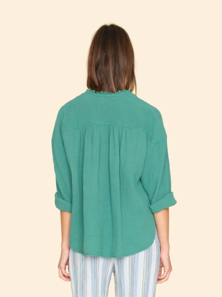 Xirena Shirts<Bottle Green Reagan Shirt