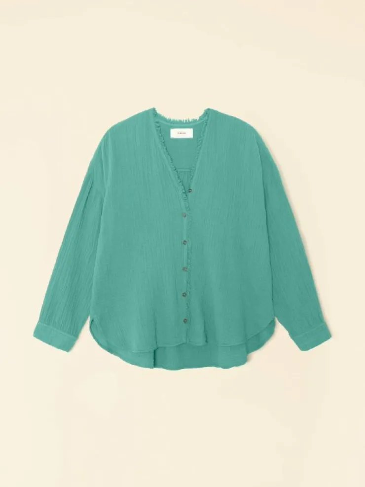 Xirena Shirts<Bottle Green Reagan Shirt