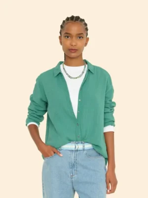 Xirena Shirts<Bottle Green Scout Shirt