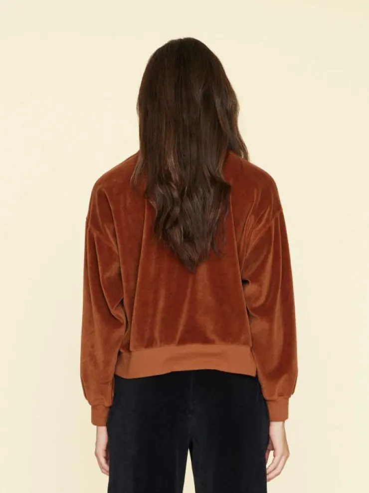 Xirena Sweats & Tees<Brown Sugar Huxley Velour Sweatshirt