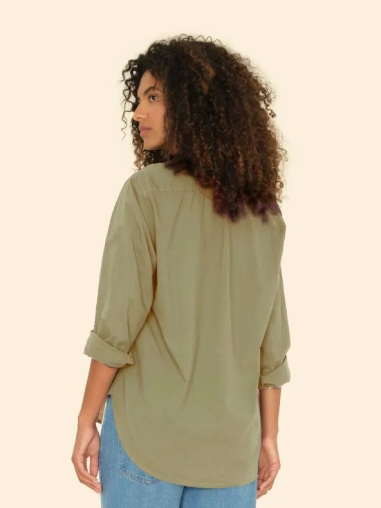 Xirena Shirts<Dark Seagrass Beau Shirt