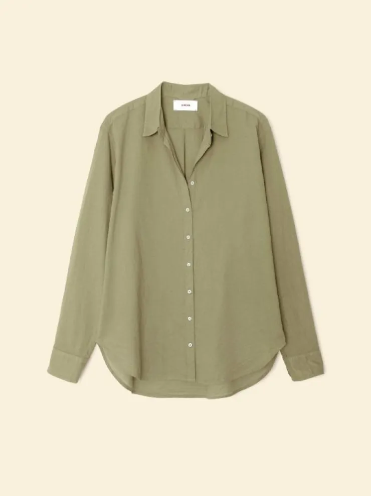 Xirena Shirts<Dark Seagrass Beau Shirt
