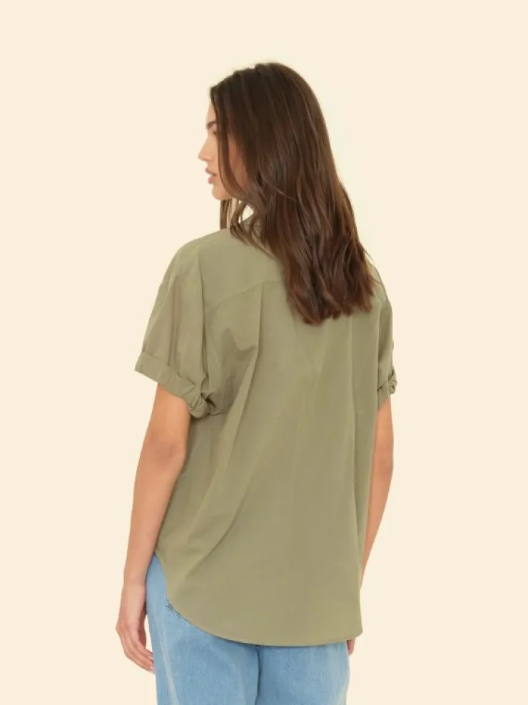 Xirena Shirts<Dark Seagrass Channing Shirt
