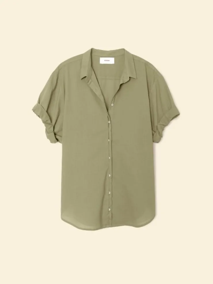 Xirena Shirts<Dark Seagrass Channing Shirt