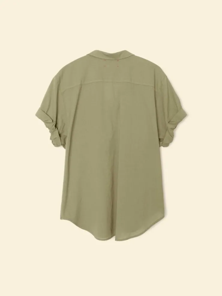 Xirena Shirts<Dark Seagrass Channing Shirt