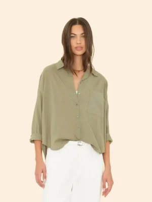 Xirena Shirts<Dark Seagrass Jordy Shirt