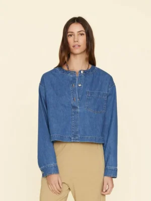 Xirena Tops<Deep Indigo Nicky Denim Top