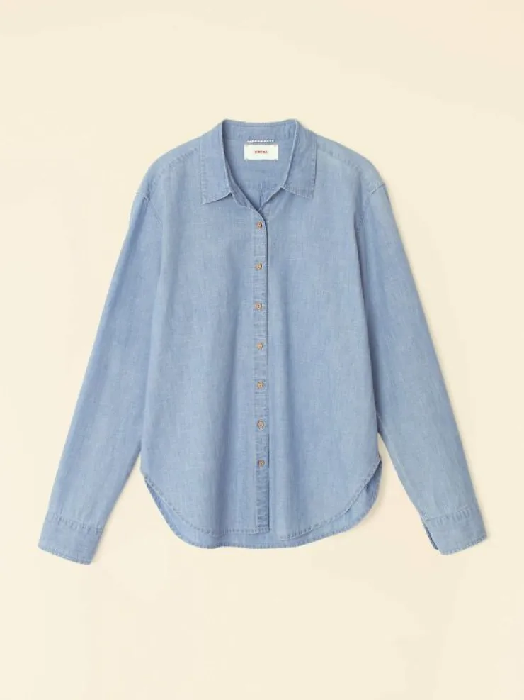Xirena Shirts<Dusty Blue Beau Shirt