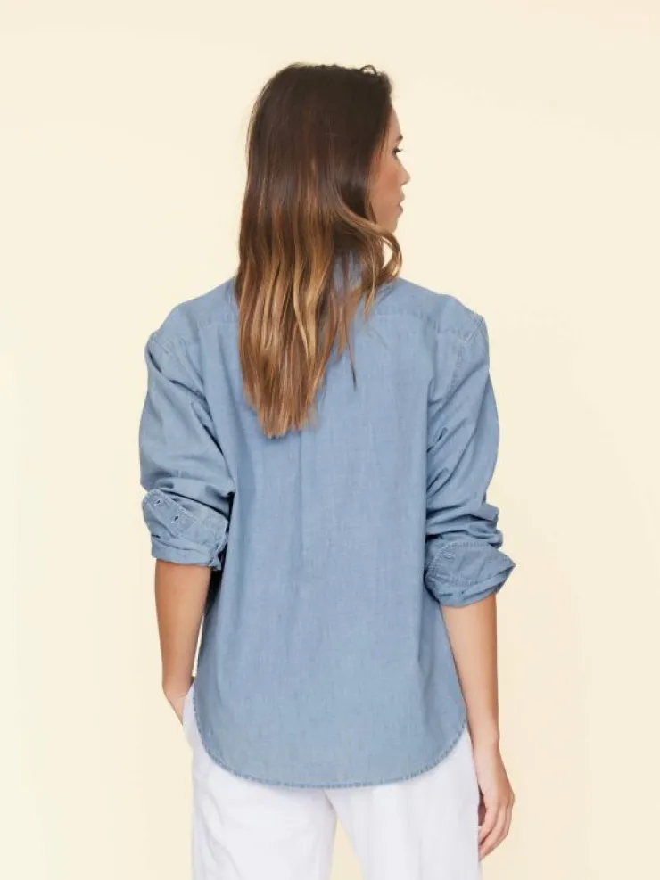 Xirena Shirts<Dusty Blue Beau Shirt