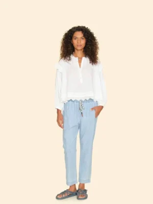 Xirena Pants & Jumpsuits<Dusty Blue Draper Pant