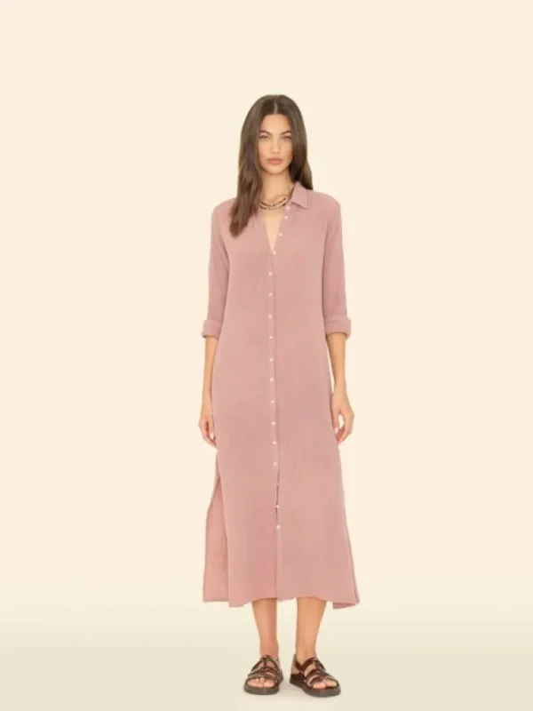 Xirena Dresses<Dusty Rose Boden Gauze Dress