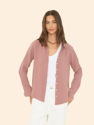 Xirena Shirts<Dusty Rose Scout Shirt