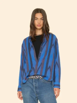 Xirena Shirts<Electric Blue Beau Shirt