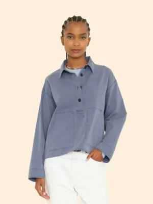 Xirena Tops<Granite Blue Grady Twill Top
