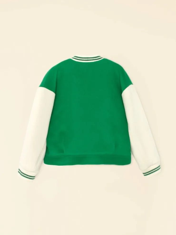 Xirena Sweaters & Jackets<Green Chalk Varsity Jacket