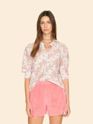 Xirena Shirts<Ivory Coral Beau Shirt
