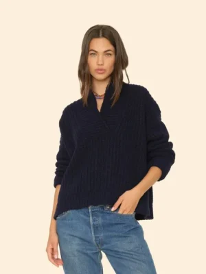 Xirena Sweaters & Jackets<Navy Blue Keyes Sweater