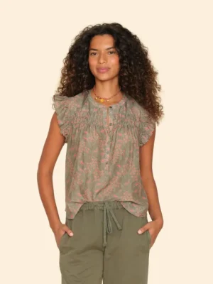Xirena Tops<Olive Coral Bria Top
