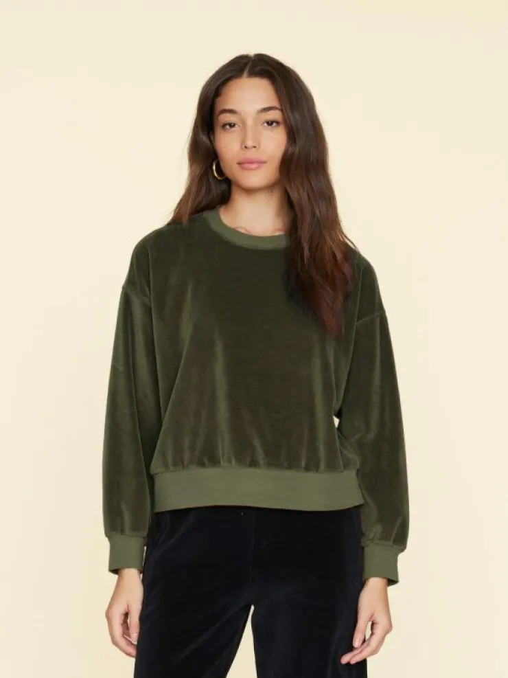 Xirena Sweats & Tees<Huxley Velour Sweatshirt