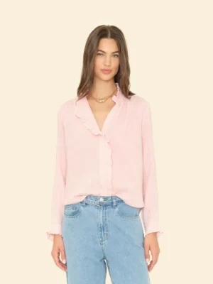 Xirena Shirts<Opal Pink Gillian Shirt