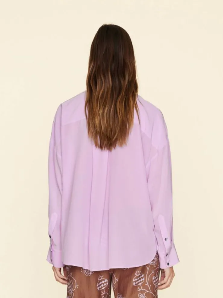 Xirena Shirts<Orchid Bloom Frances Silk Shirt