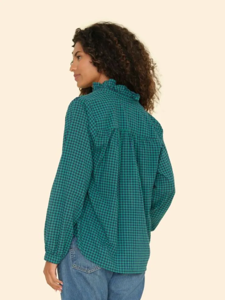 Xirena Tops<Pine Sky Caspian Plaid Top