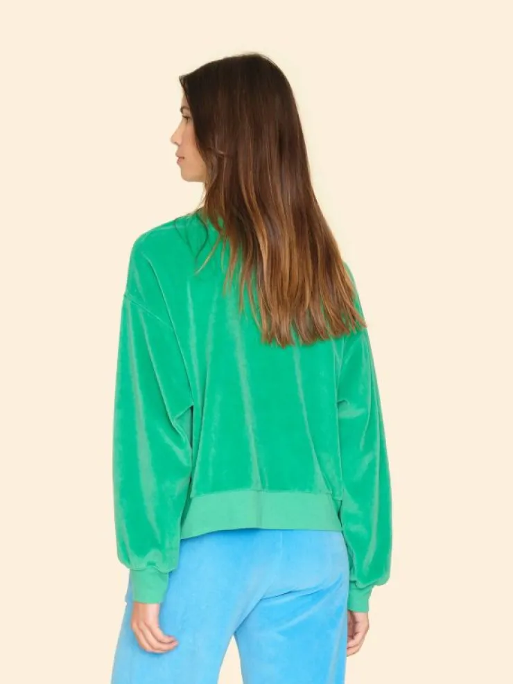 Xirena Sweats & Tees<Rolling Green Huxley Velour Sweatshirt