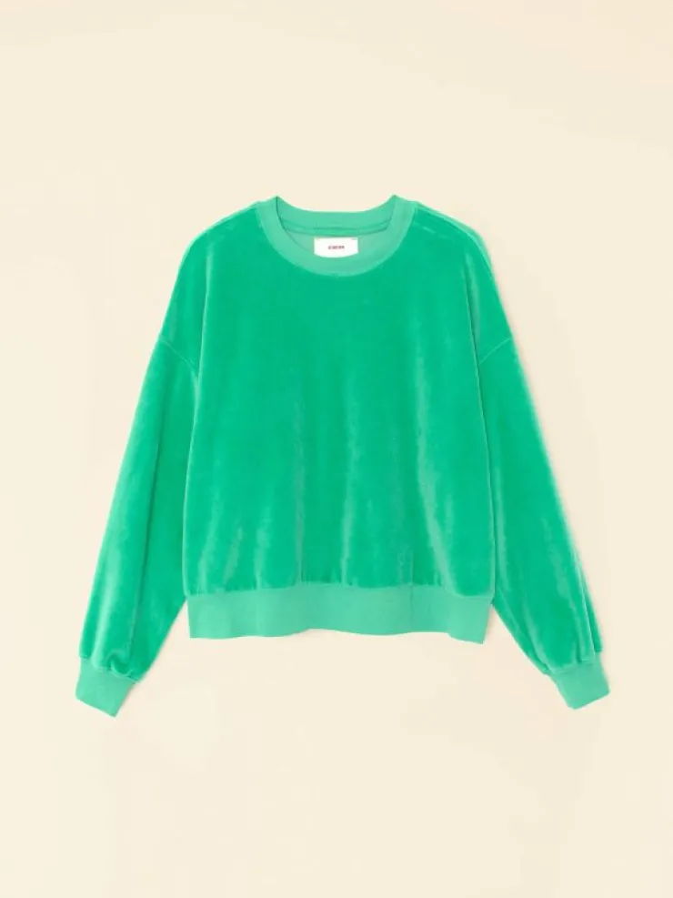 Xirena Sweats & Tees<Rolling Green Huxley Velour Sweatshirt