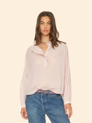 Xirena Tops<Rose Petal Caspian Plaid Top