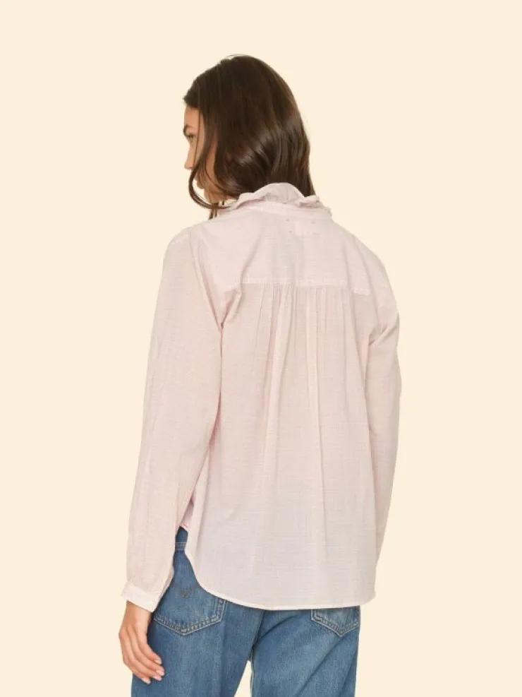 Xirena Tops<Rose Petal Caspian Plaid Top