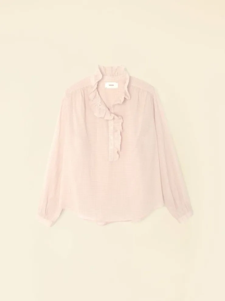 Xirena Tops<Rose Petal Caspian Plaid Top