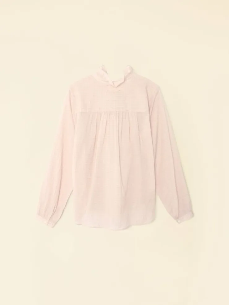 Xirena Tops<Rose Petal Caspian Plaid Top