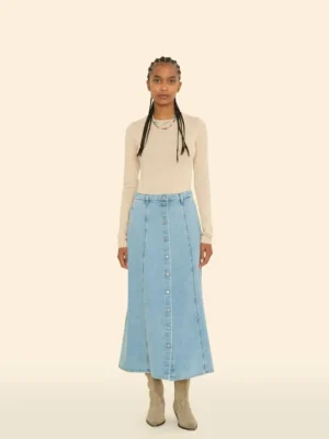 Xirena Skirts<Sailor Blue Spence Denim Skirt