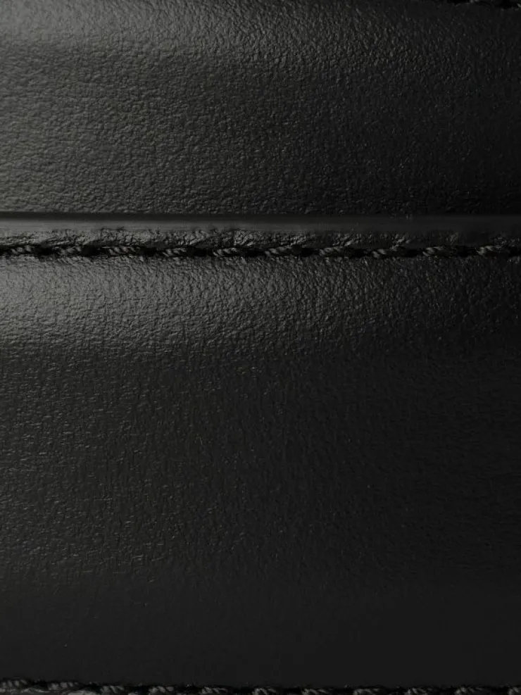 Xirena Accessories<Silver Ostrich Black Calfskin Versailles Belt