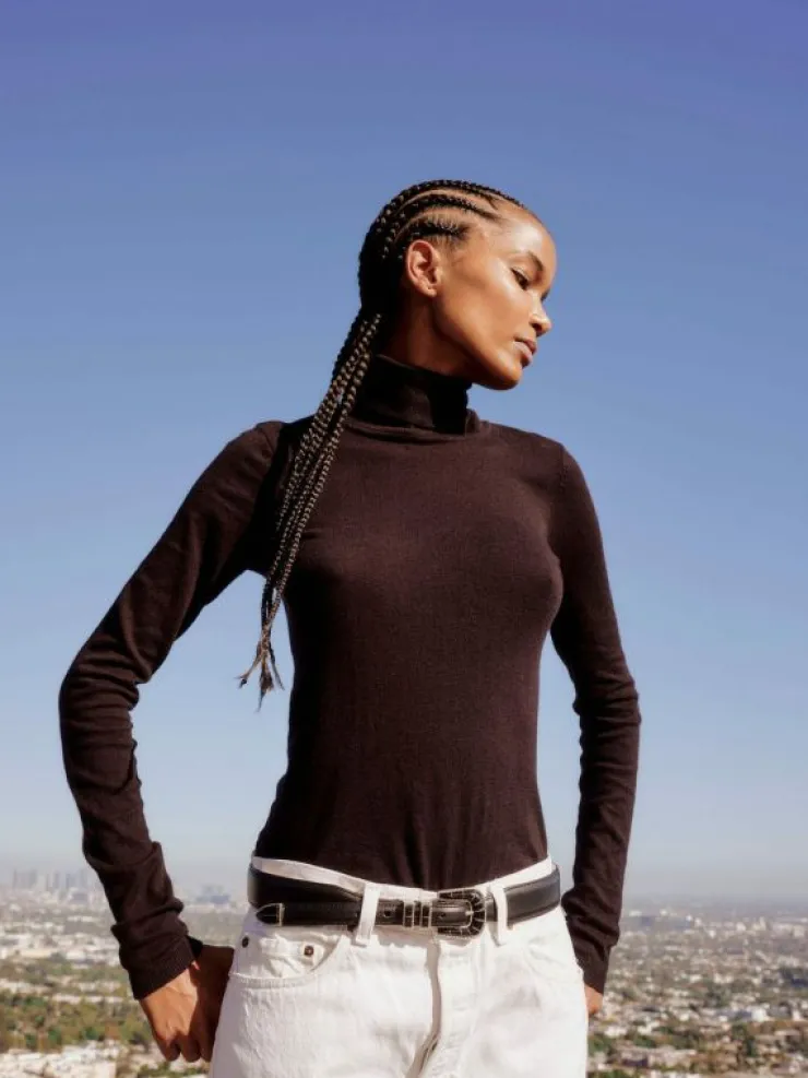 Xirena Accessories<Silver Ostrich Black Calfskin Dalmatian Belt