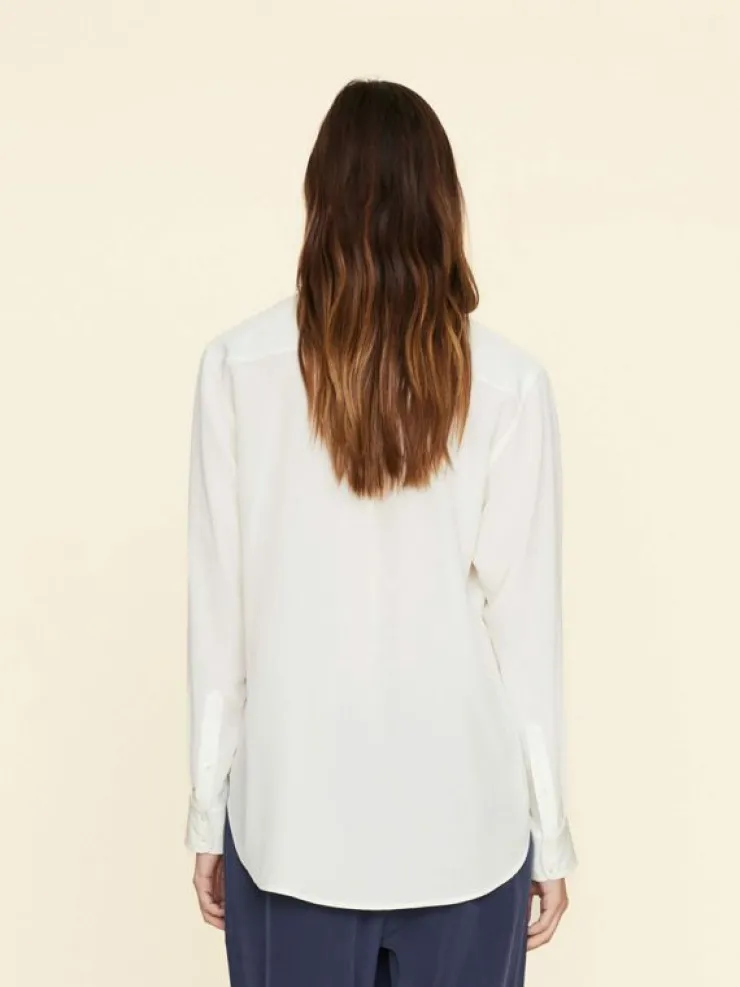 Xirena Shirts<White Agate Beau Silk Shirt