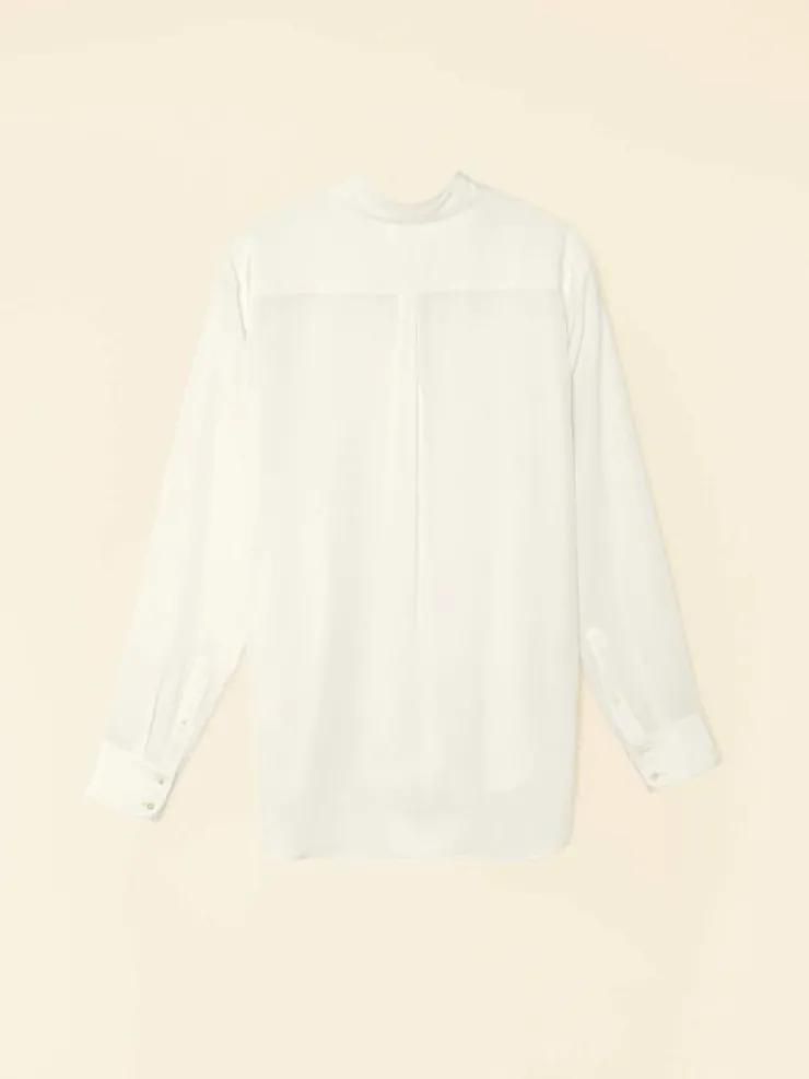 Xirena Shirts<White Agate Beau Silk Shirt