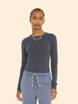 Xirena Sweaters & Jackets<Zinc Blue Crewe Sweater